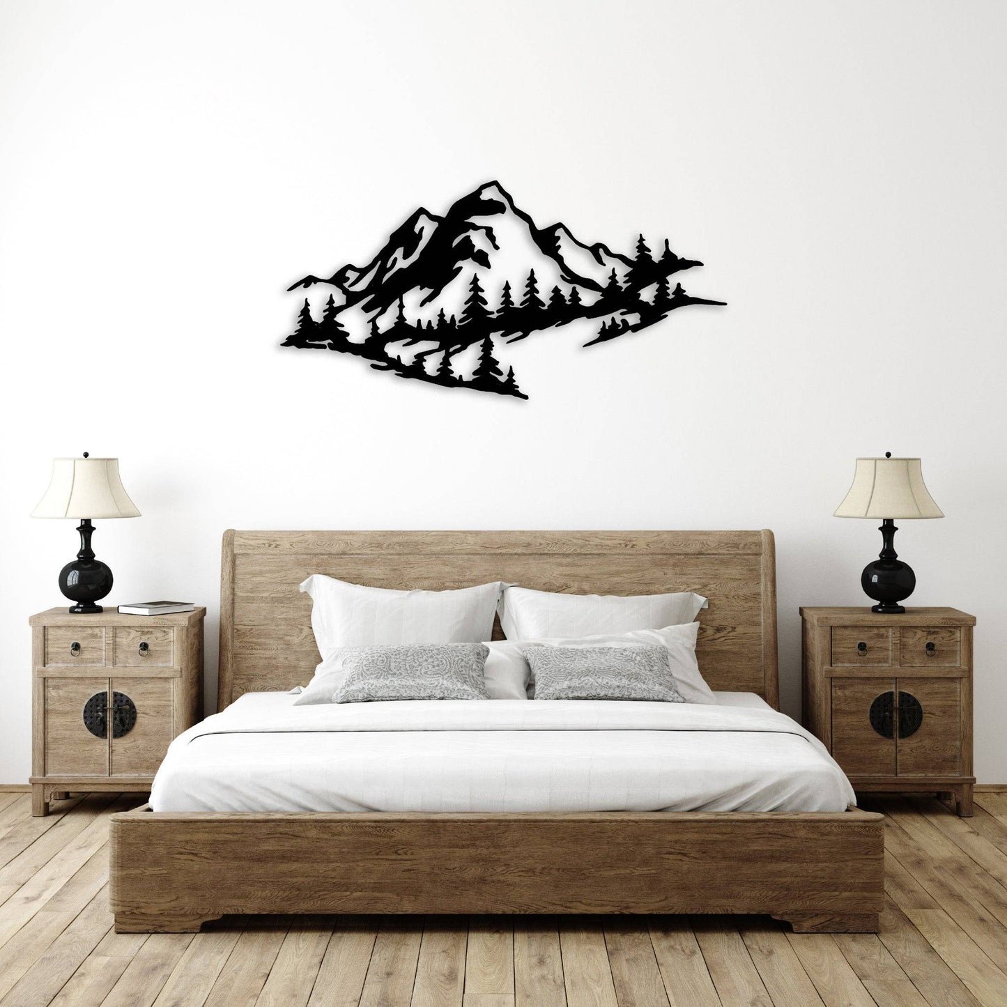 Mountain Range View - Metal Wall Art - MISSIRON