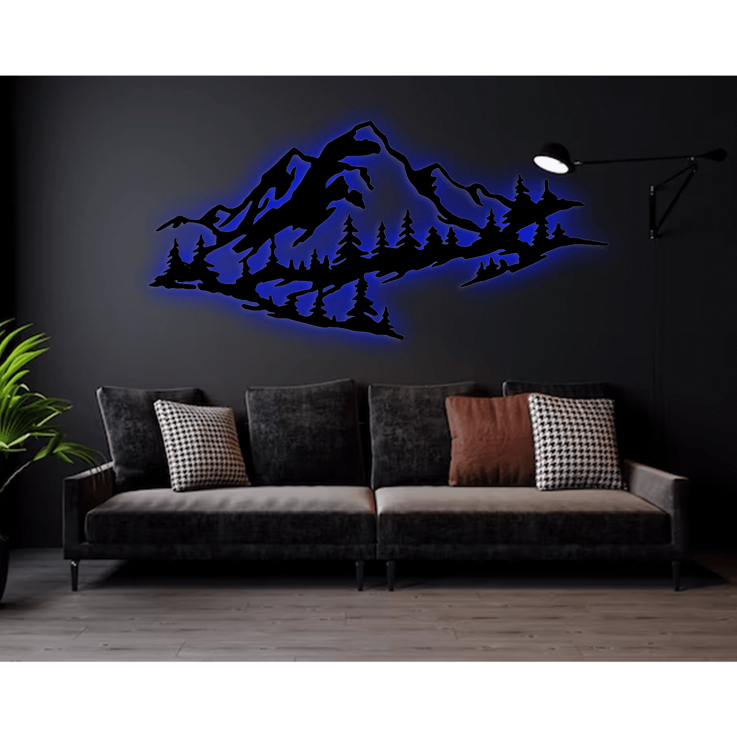 Mountain Range View - Metal Wall Art - MISSIRON
