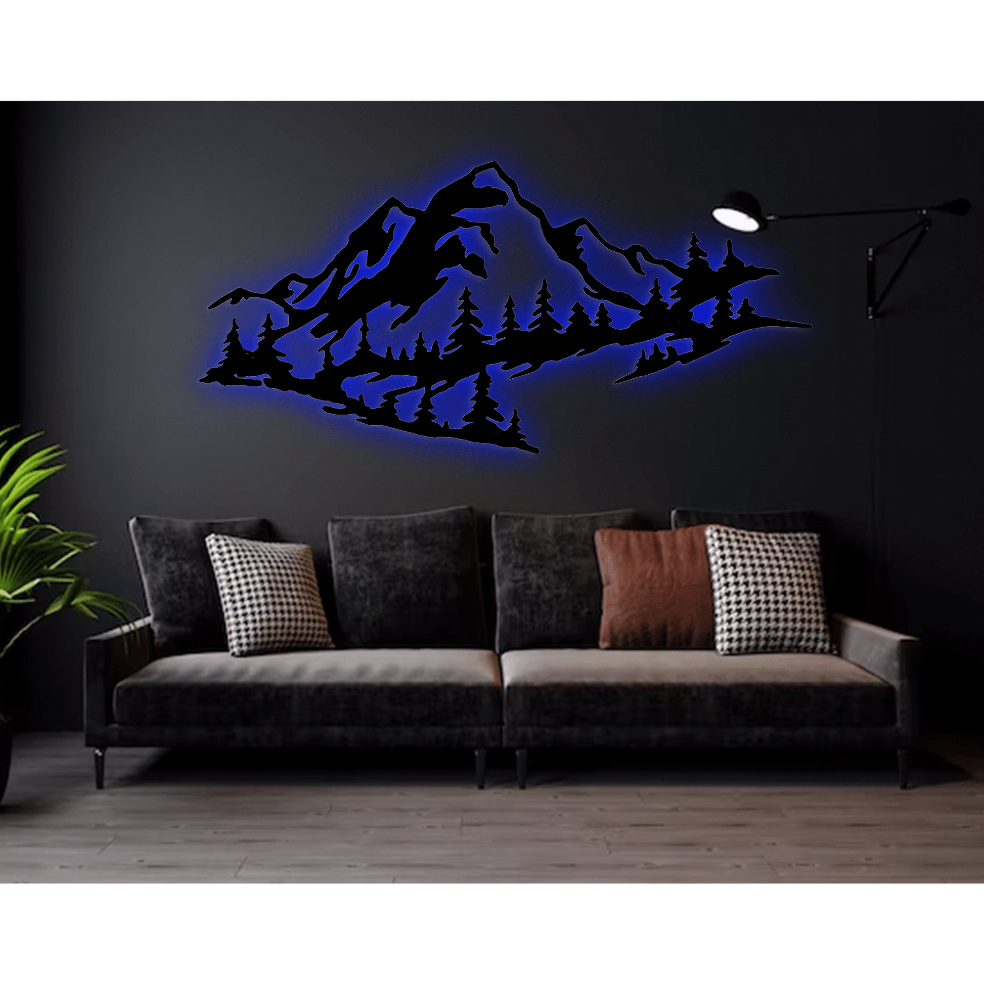 Mountain Range View - Metal Wall Art - MISSIRON