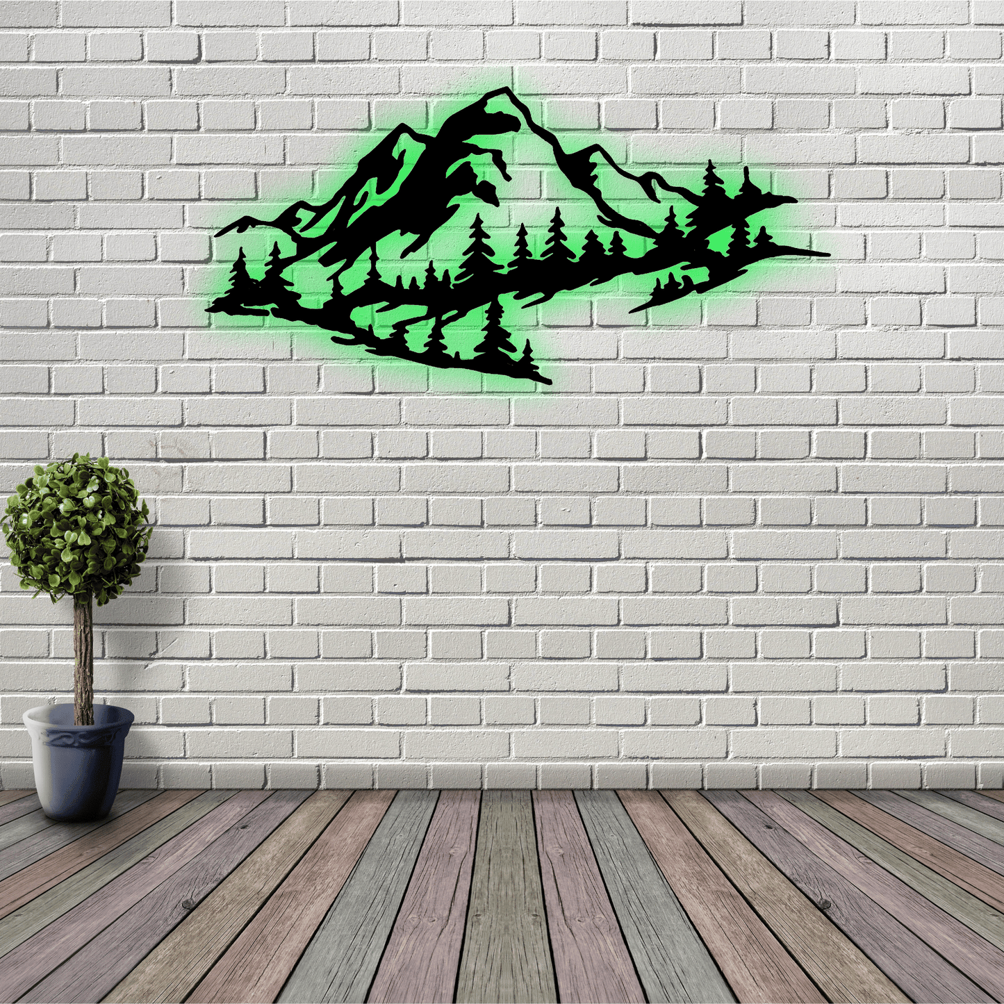Mountain Range View - Metal Wall Art - MISSIRON
