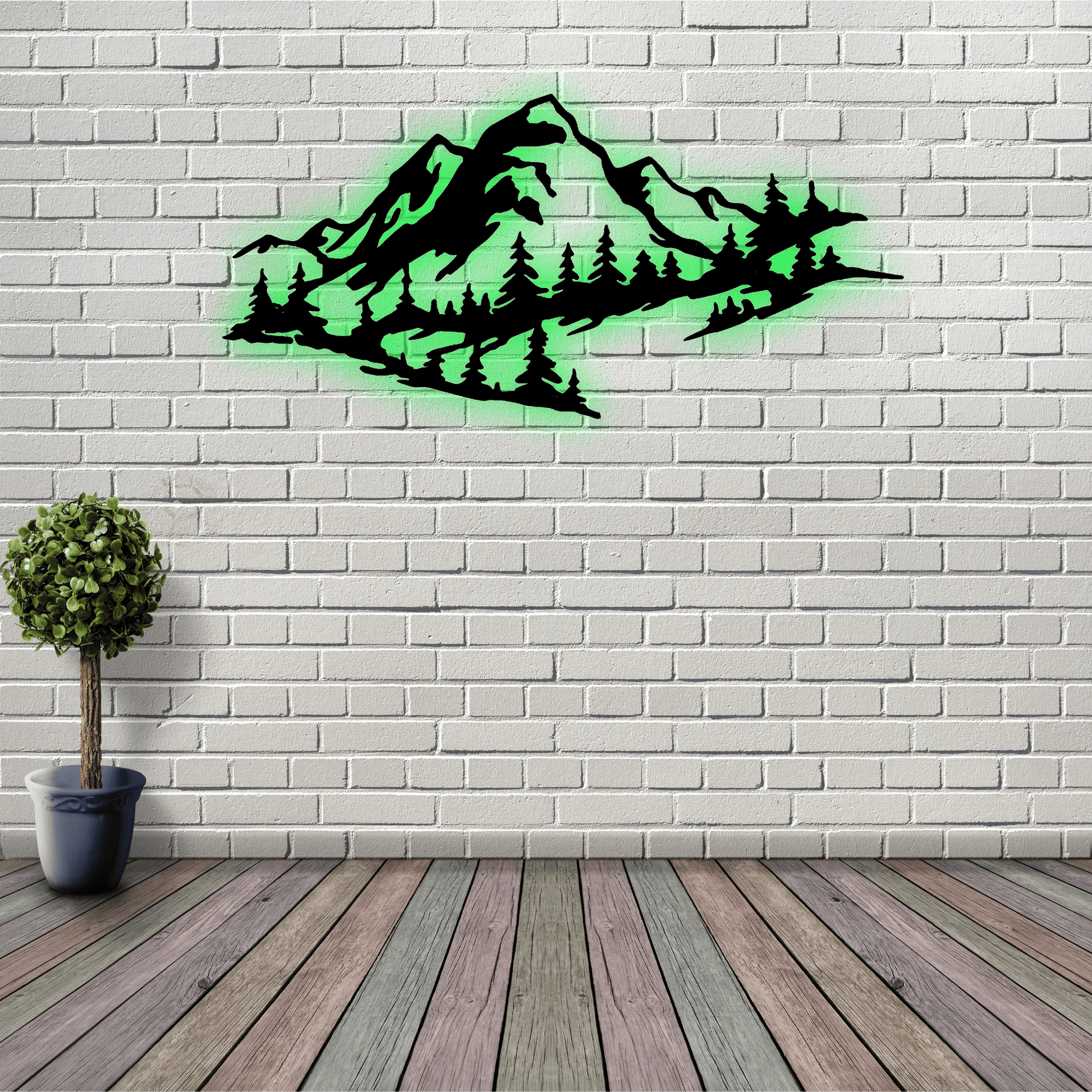 Mountain Range View - Metal Wall Art - MISSIRON