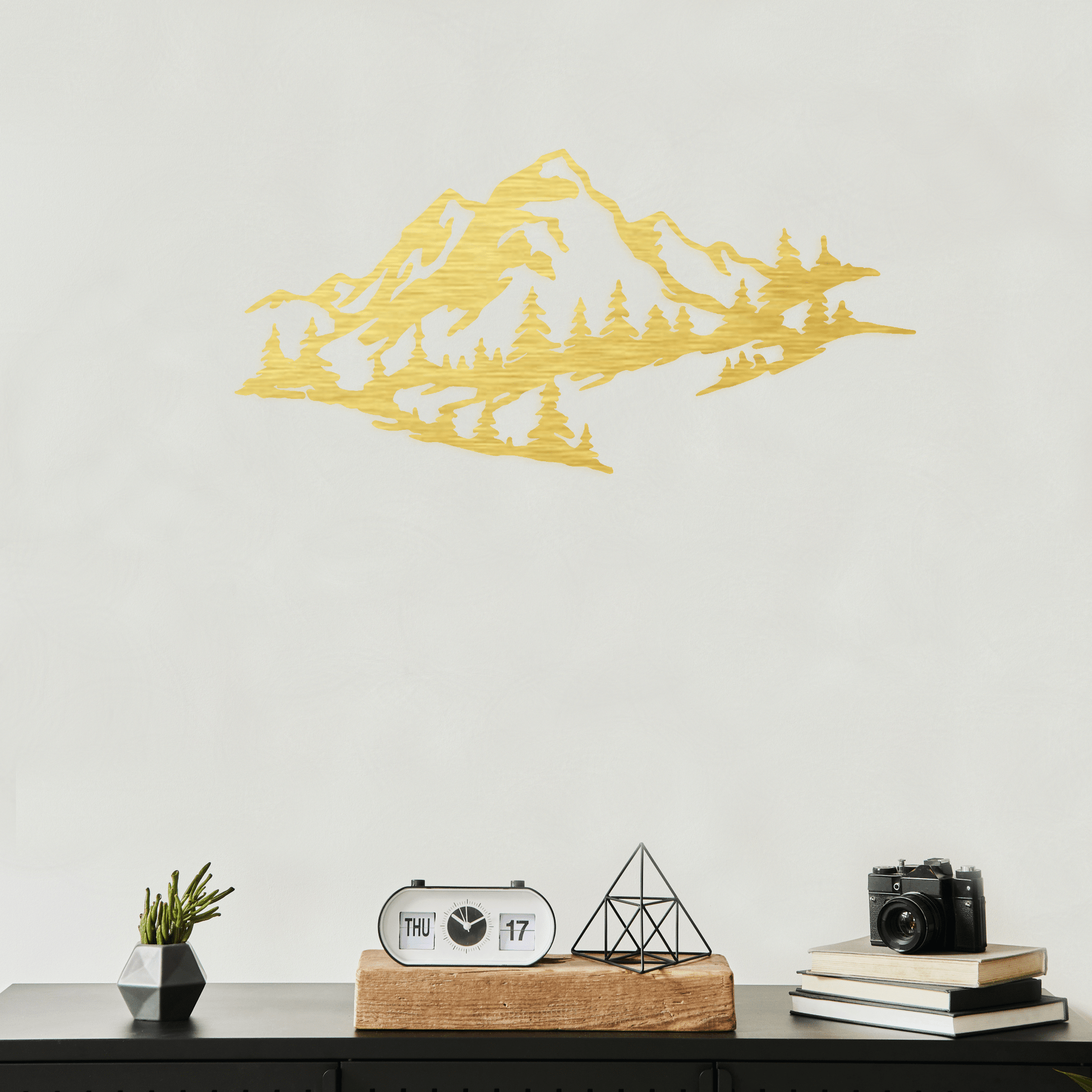 Mountain Range View - Metal Wall Art - MISSIRON