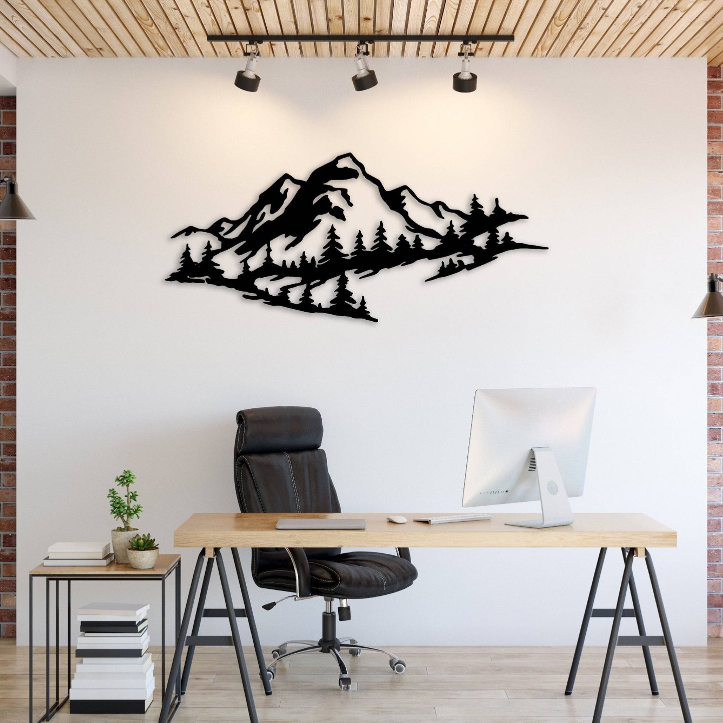 Mountain Range View - Metal Wall Art - MISSIRON