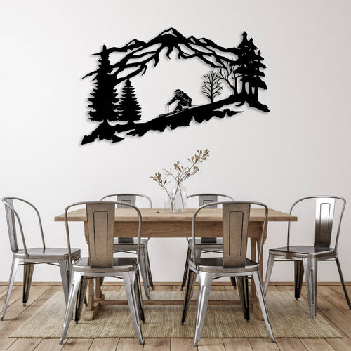 Mountain Skier - Metal Wall Art - MISSIRON