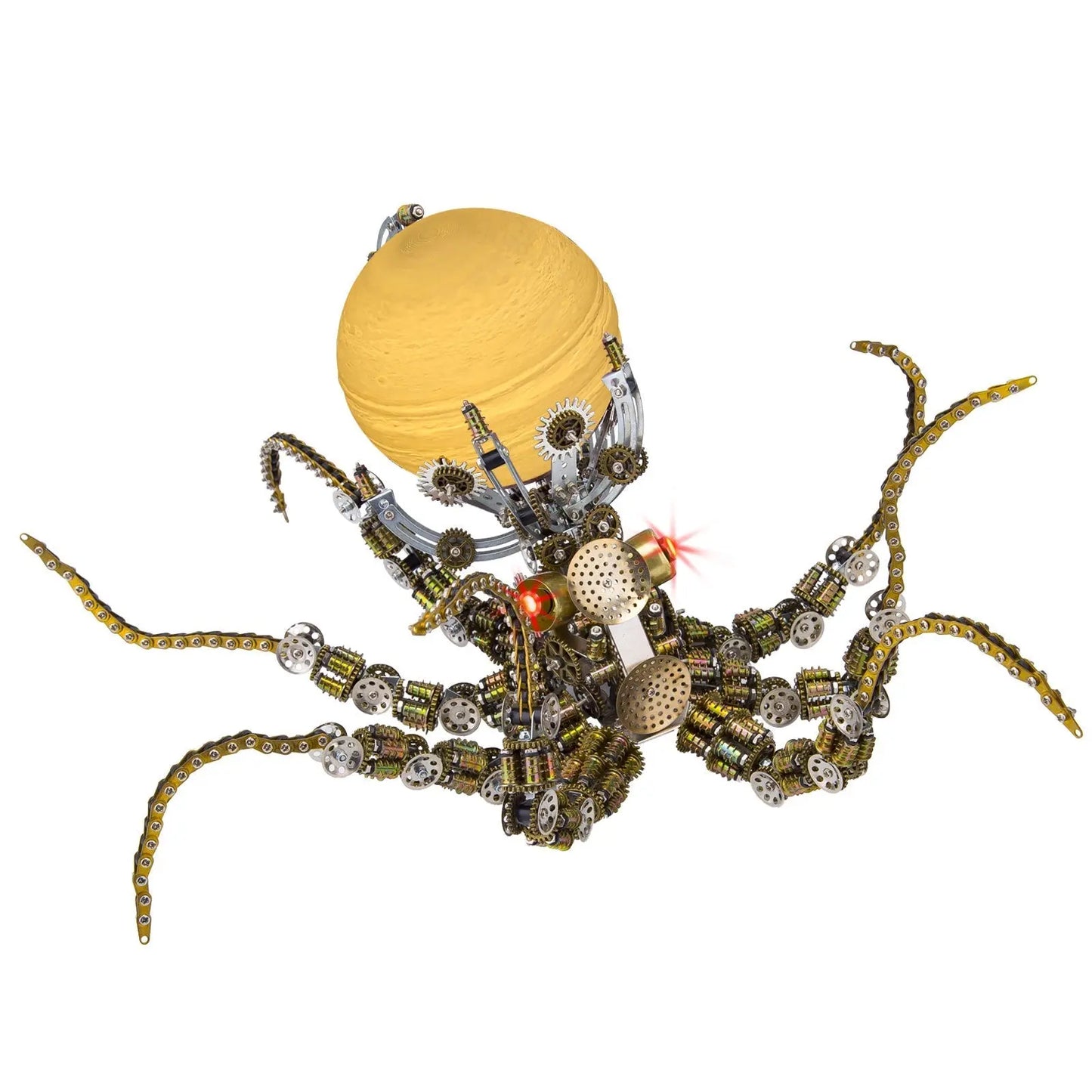 Steampunk Mechanical Octopus Metal DIY 3D Model Kit MISS IRON