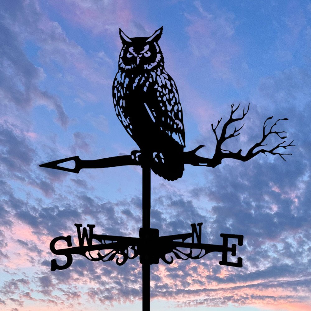 Owl Stainless Steel Weathervane - MISSIRON