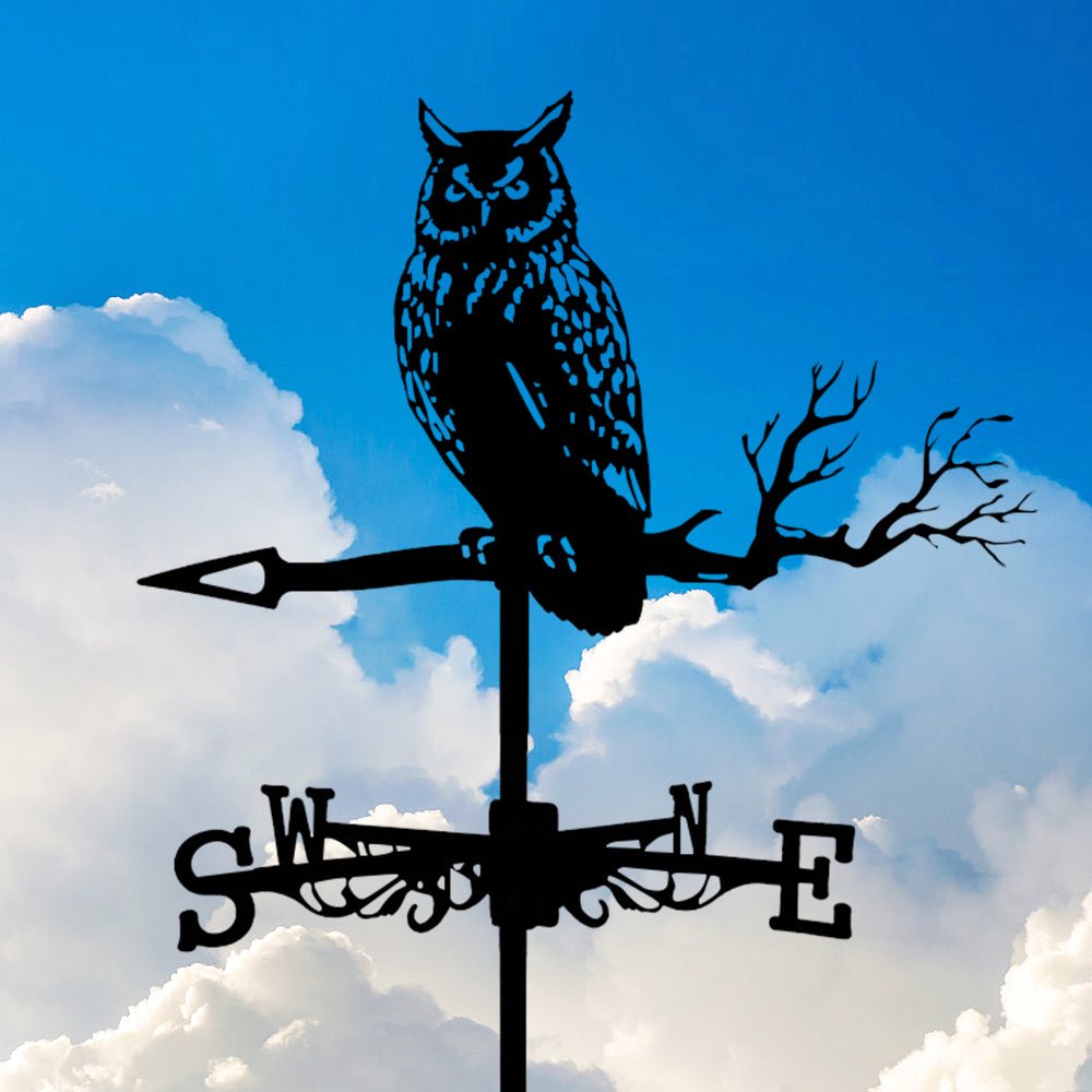 Owl Stainless Steel Weathervane - MISSIRON