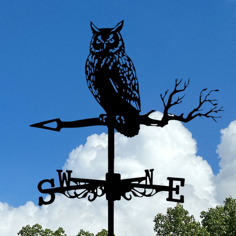 Owl Stainless Steel Weathervane - MISSIRON