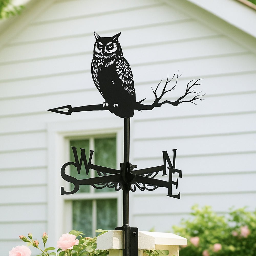 Owl Stainless Steel Weathervane - MISSIRON