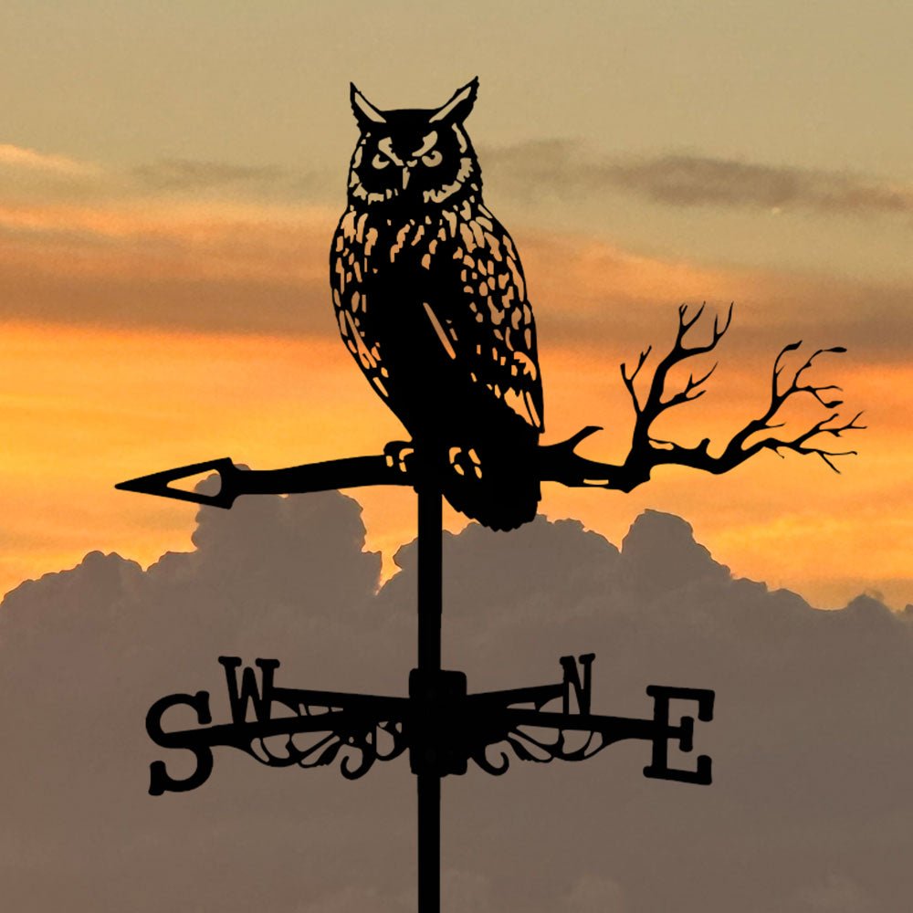 Owl Stainless Steel Weathervane - MISSIRON
