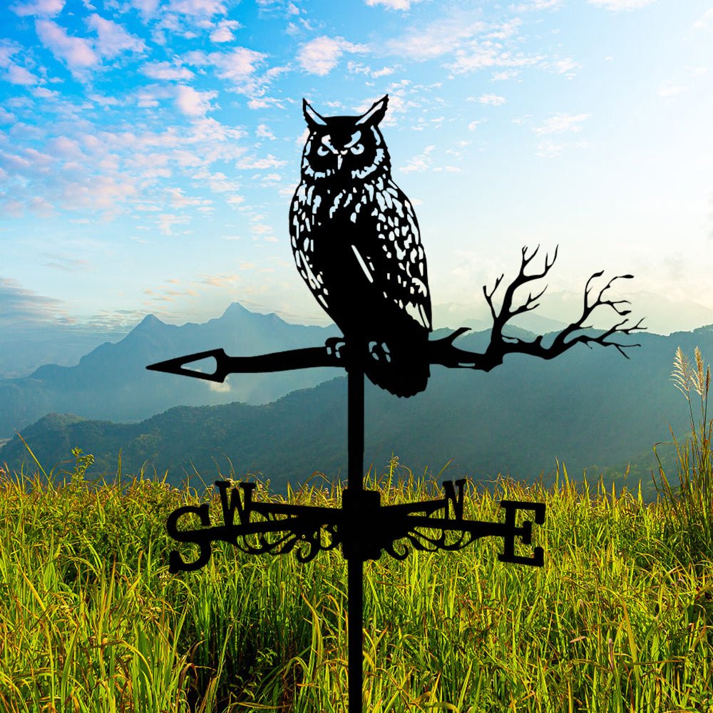 Owl Stainless Steel Weathervane - MISSIRON