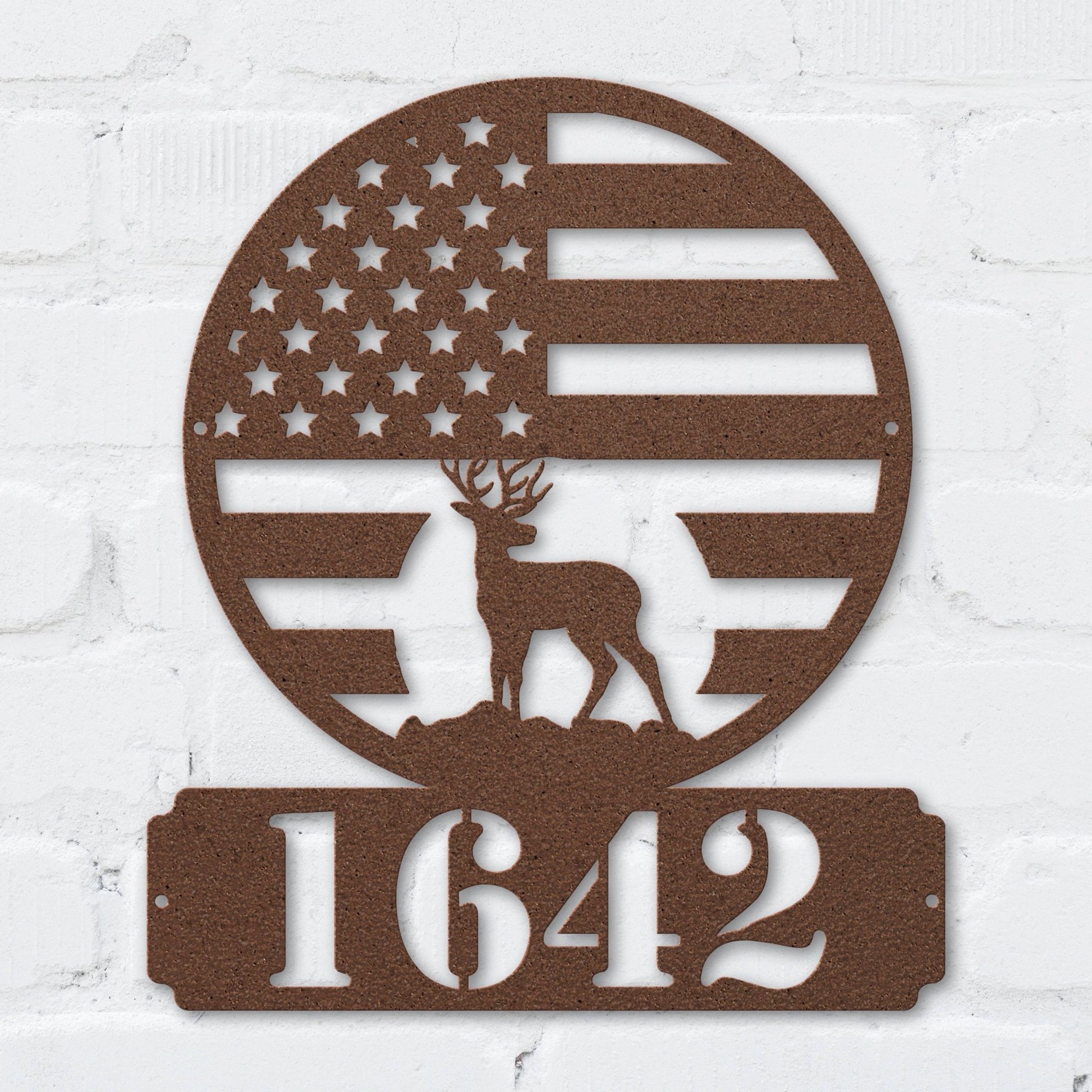 Patriot Deer Address Sign - MISSIRON