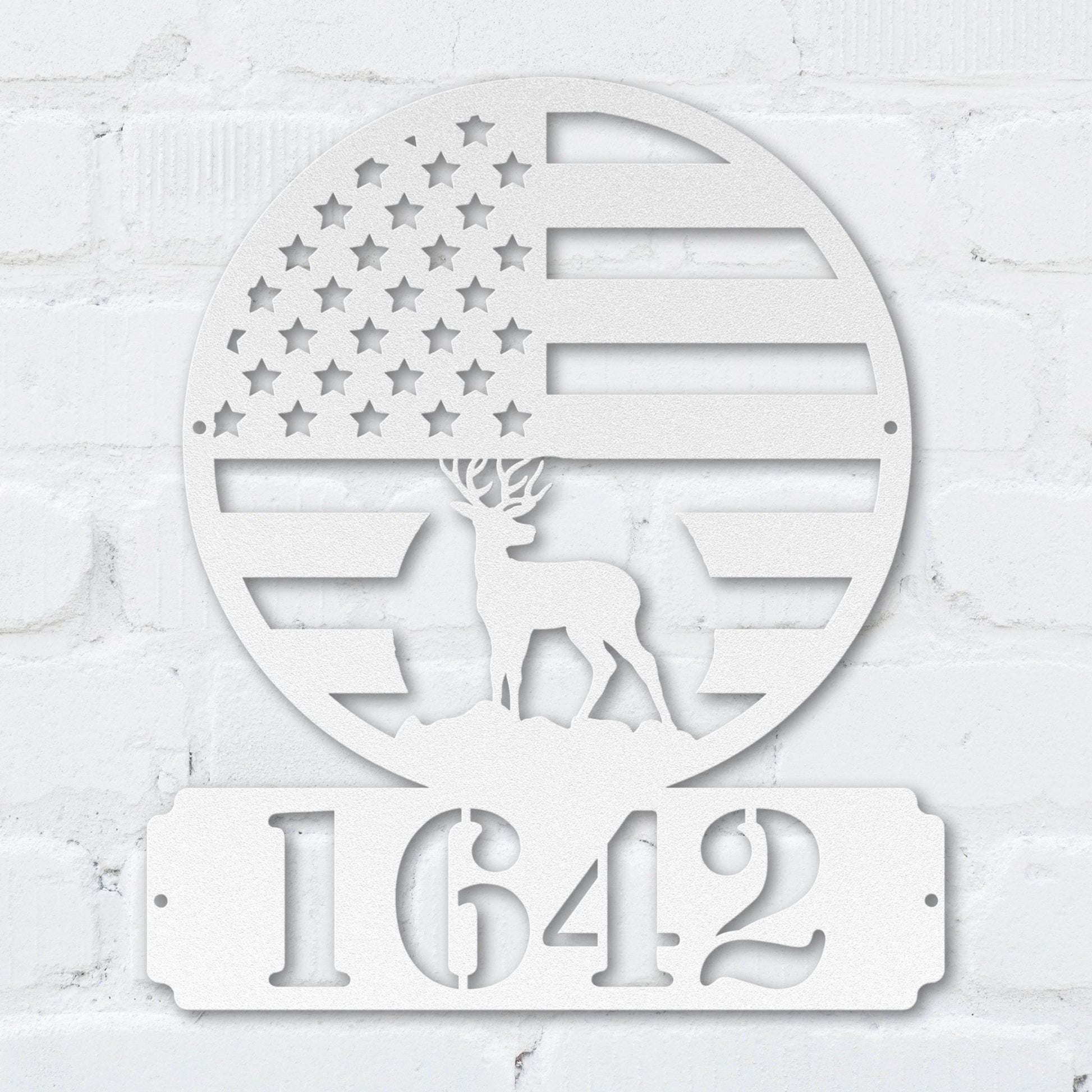 Patriot Deer Address Sign - MISSIRON
