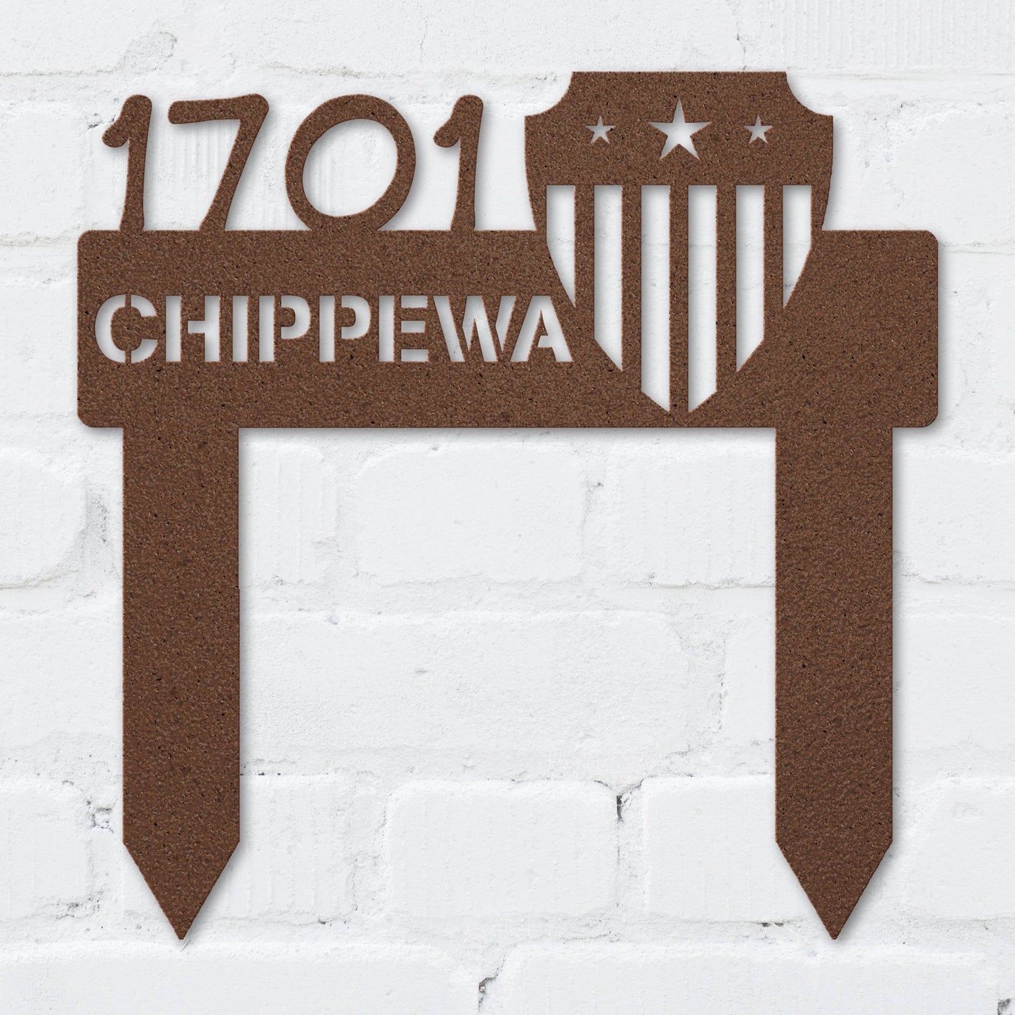 Patriot Shield Address Sign - MISSIRON