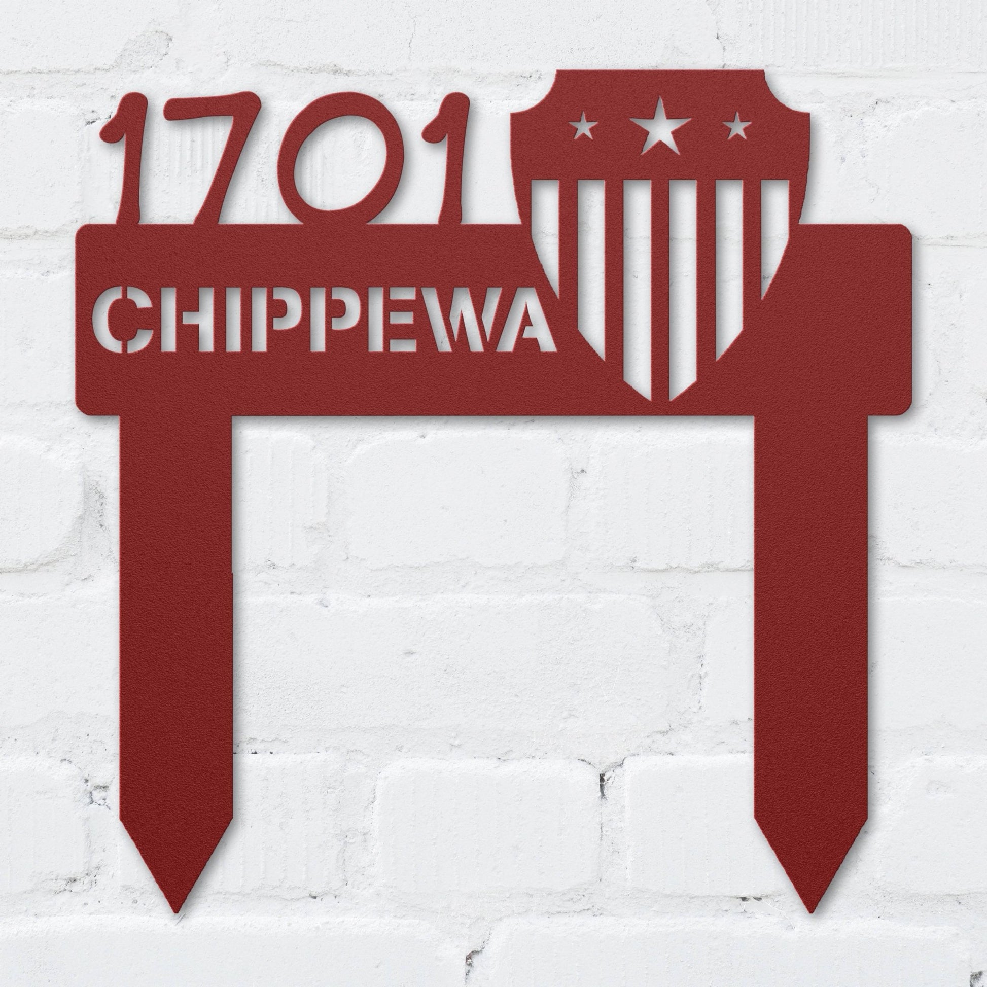 Patriot Shield Address Sign - MISSIRON