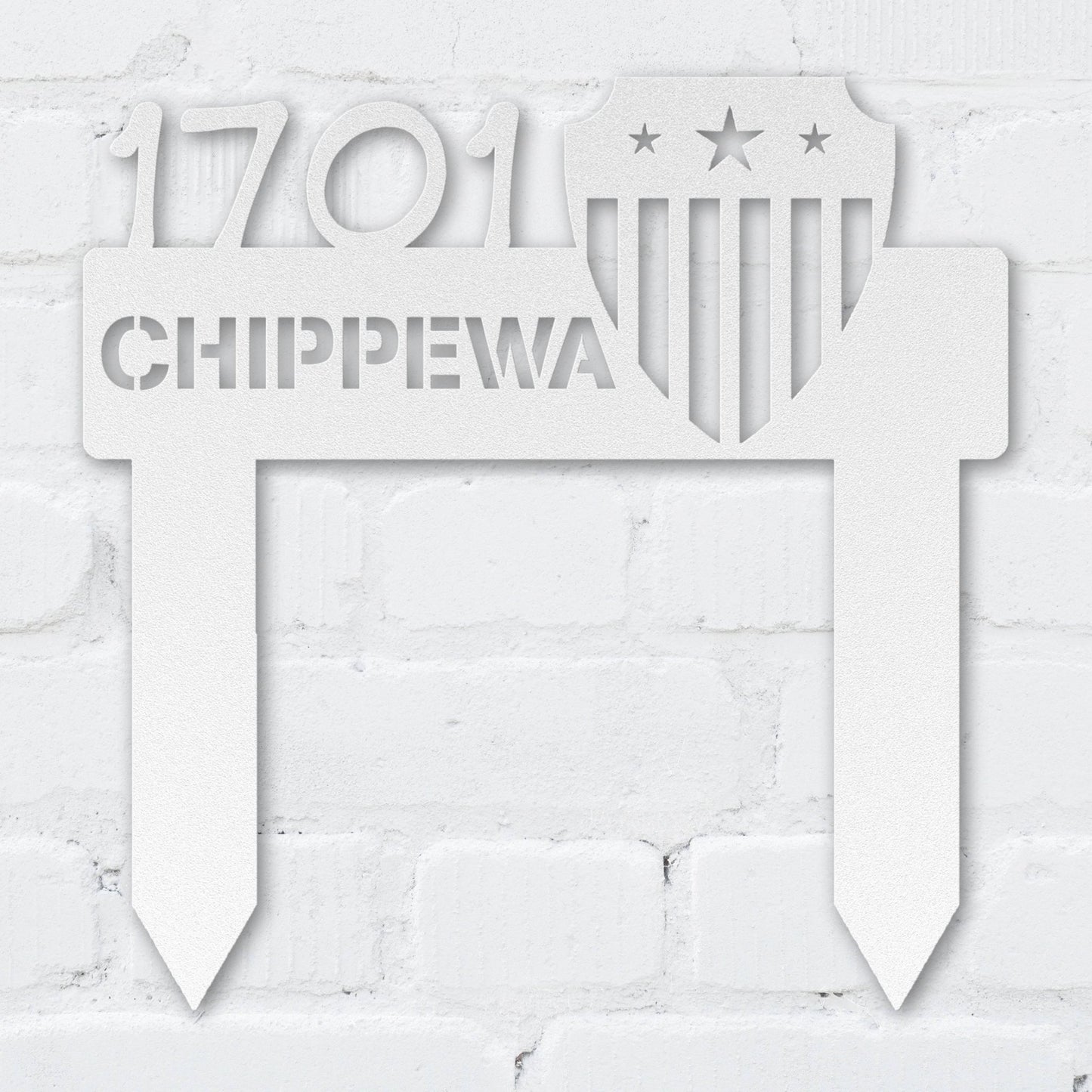 Patriot Shield Address Sign - MISSIRON