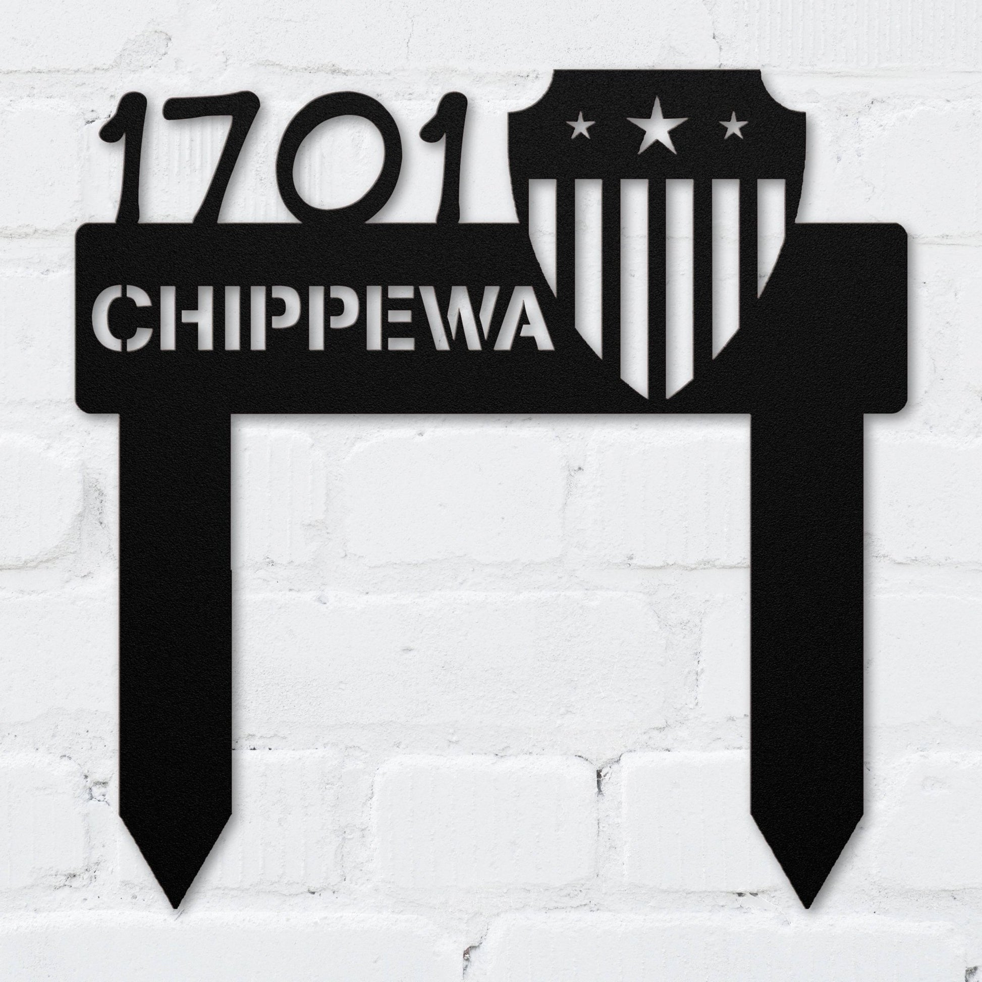 Patriot Shield Address Sign - MISSIRON