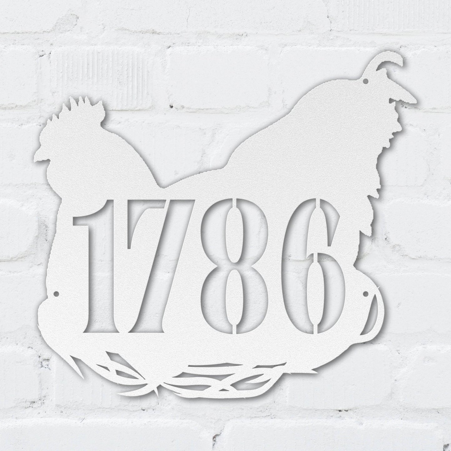 Plucky Chicken Address Sign - MISSIRON