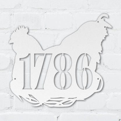 Plucky Chicken Address Sign - MISSIRON