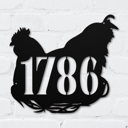 Plucky Chicken Address Sign - MISSIRON