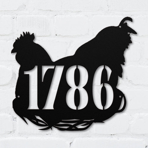 Plucky Chicken Address Sign - MISSIRON
