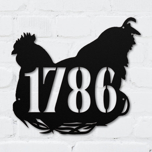 Plucky Chicken Address Sign - MISSIRON
