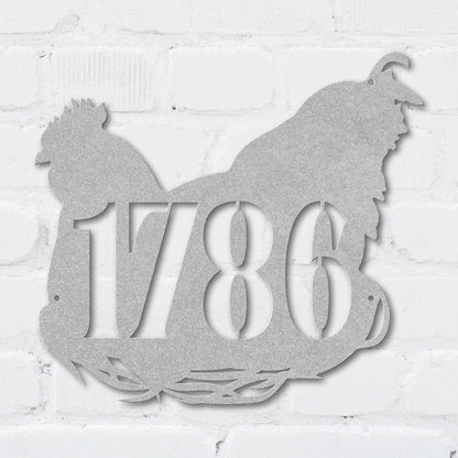 Plucky Chicken Address Sign - MISSIRON