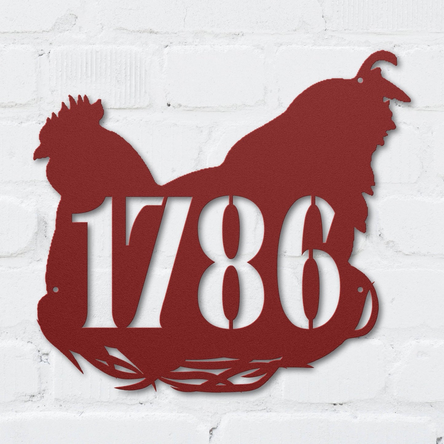 Plucky Chicken Address Sign - MISSIRON