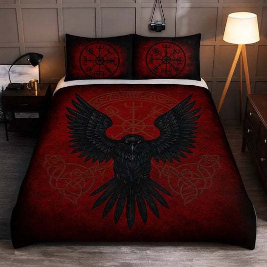 Rising Raven - Viking Duvet Cover - MISSIRON