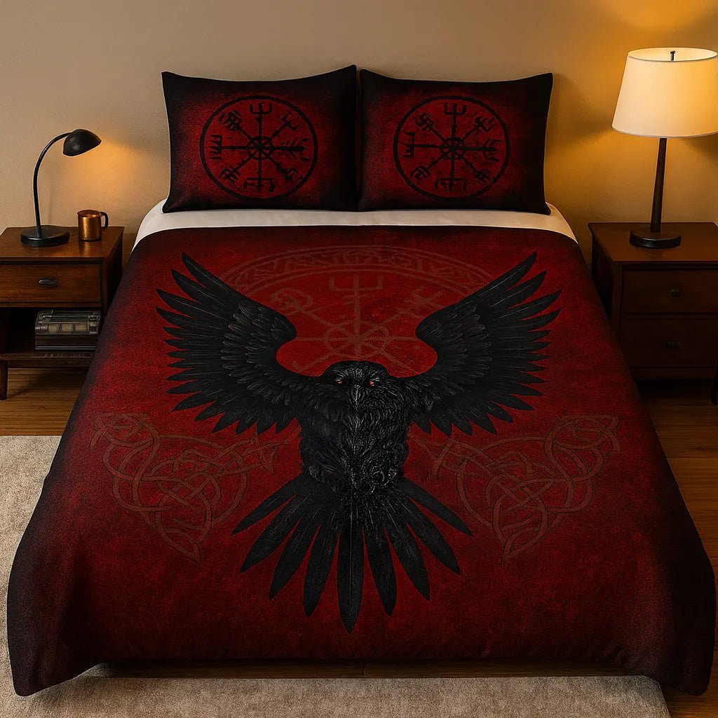 Rising Raven - Viking Duvet Cover - MISSIRON