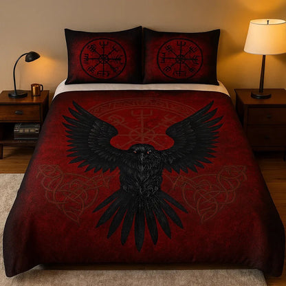 Rising Raven - Viking Duvet Cover - MISSIRON