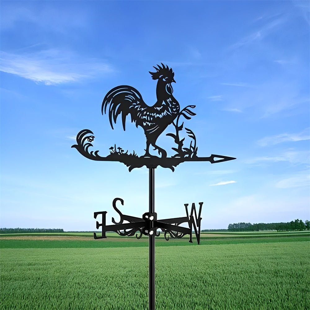 Rooster Stainless Steel Weathervane - MISSIRON