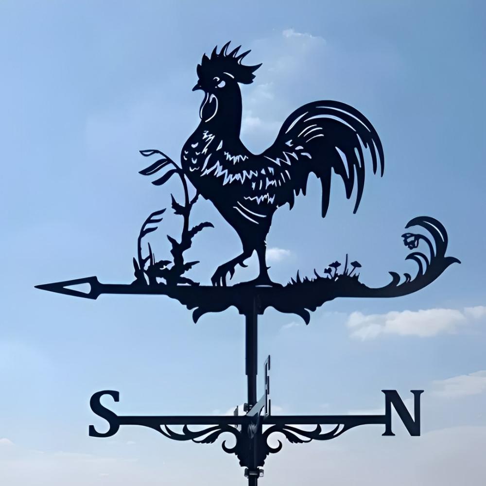 Rooster Stainless Steel Weathervane - MISSIRON