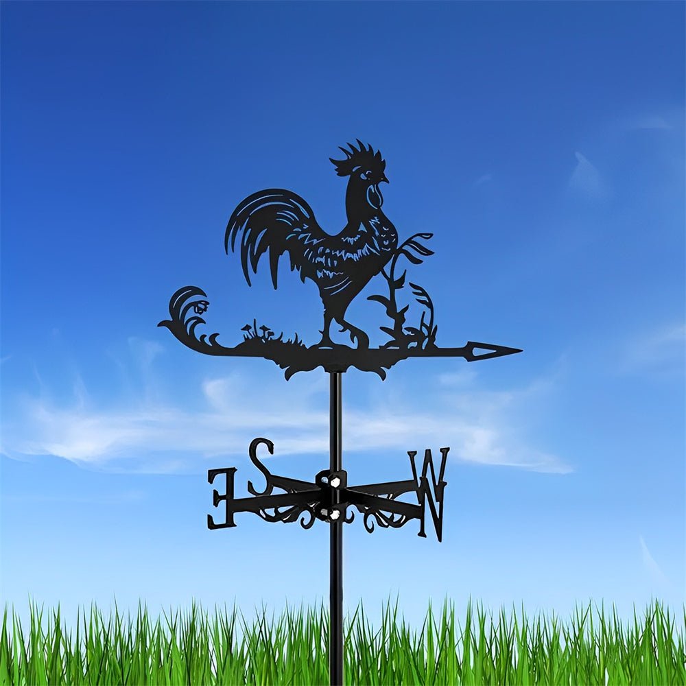 Rooster Stainless Steel Weathervane - MISSIRON