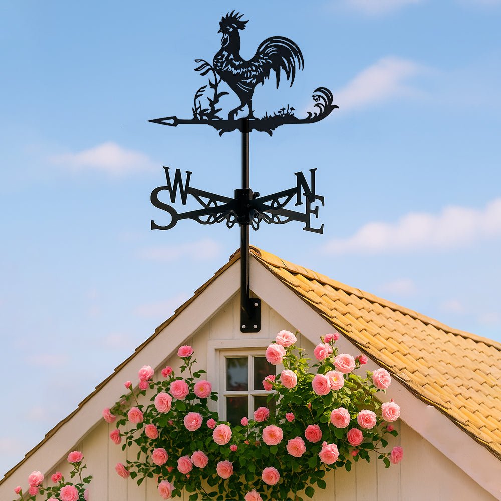 Rooster Stainless Steel Weathervane - MISSIRON