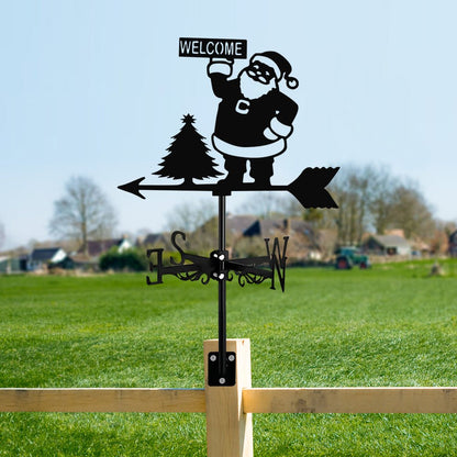 Santa Claus Stainless Steel Weathervane - MISSIRON