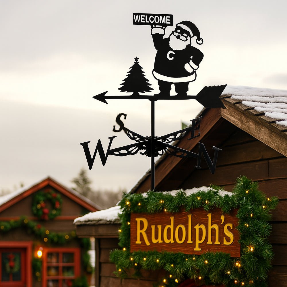 Santa Claus Stainless Steel Weathervane - MISSIRON