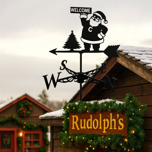 Santa Claus Stainless Steel Weathervane - MISSIRON