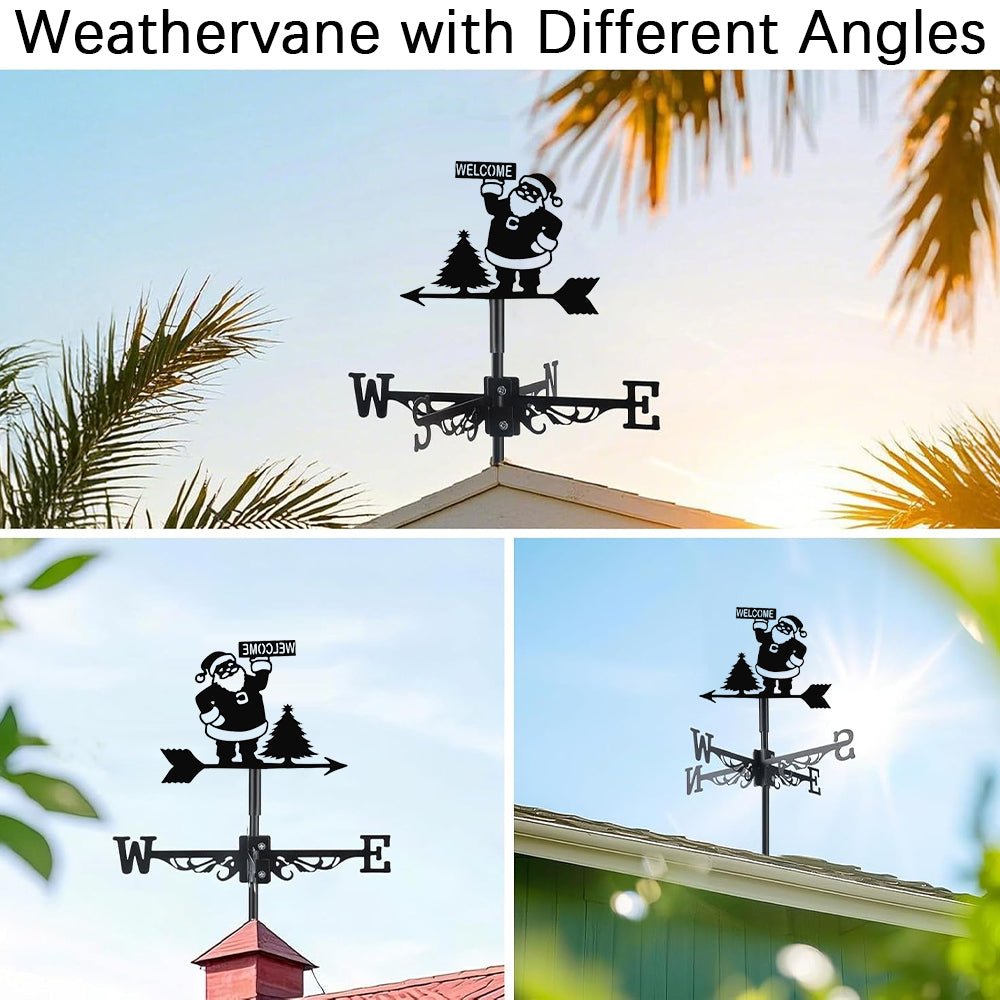 Santa Claus Stainless Steel Weathervane - MISSIRON