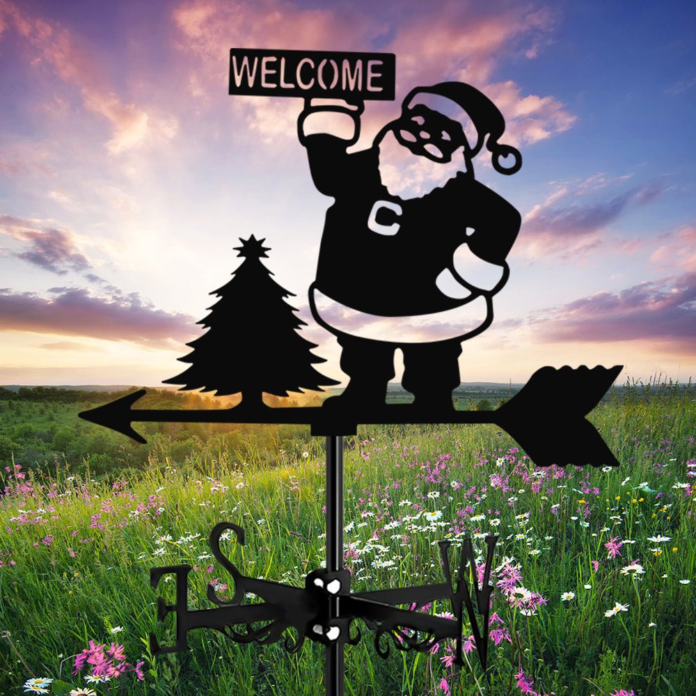 Santa Claus Stainless Steel Weathervane - MISSIRON