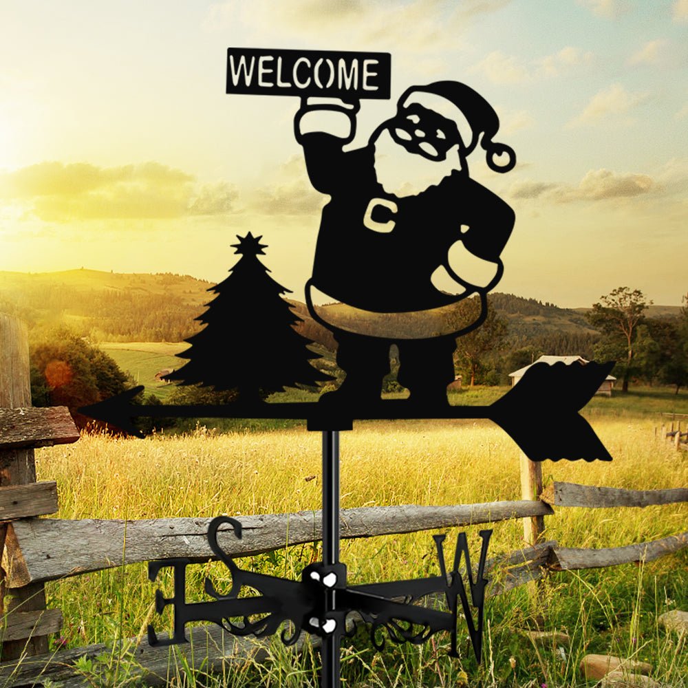 Santa Claus Stainless Steel Weathervane - MISSIRON