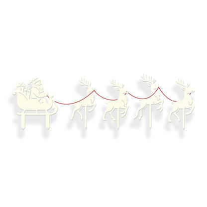 Santa Sleigh Yard Stakes - MISSIRON