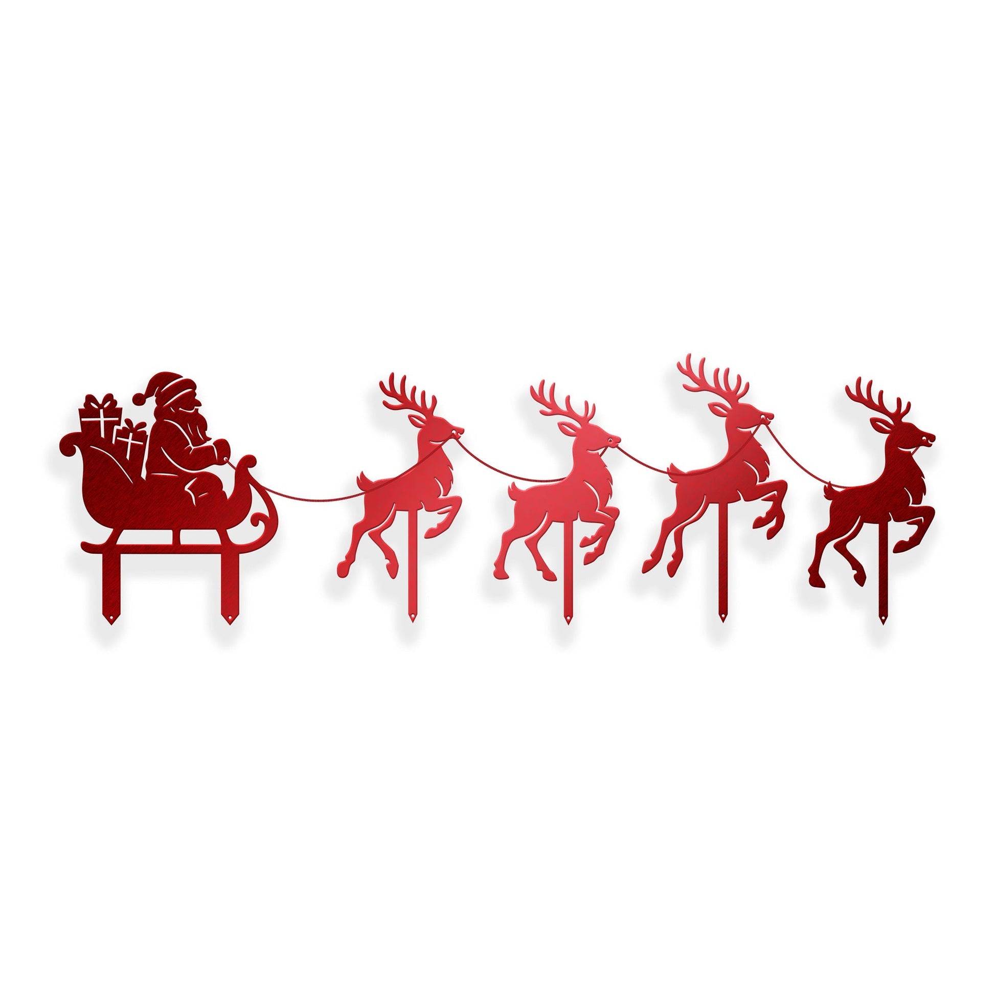 Santa Sleigh Yard Stakes - MISSIRON
