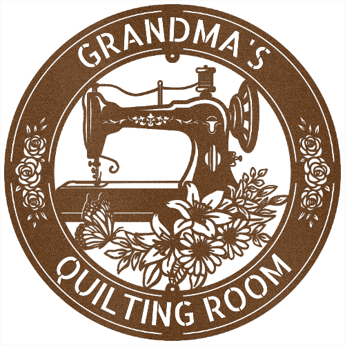 Sewing Sign - Personalized Metal Sign for Quilting Room Decor - MISSIRON