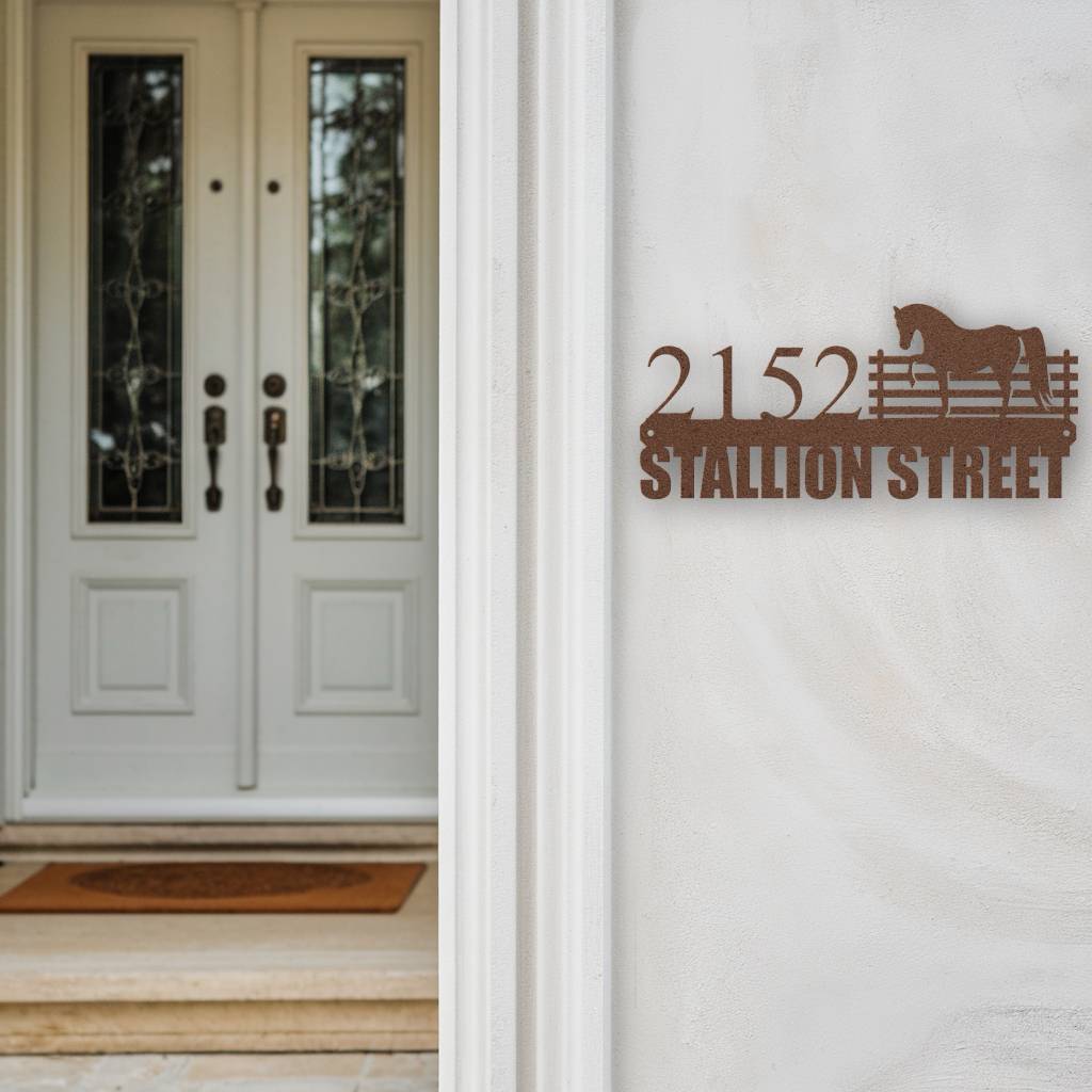 Stallion Street Address Sign - MISSIRON