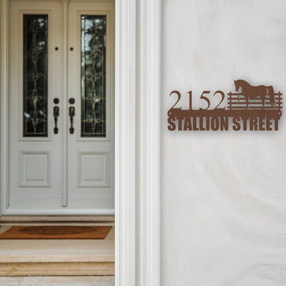 Stallion Street Address Sign - MISSIRON