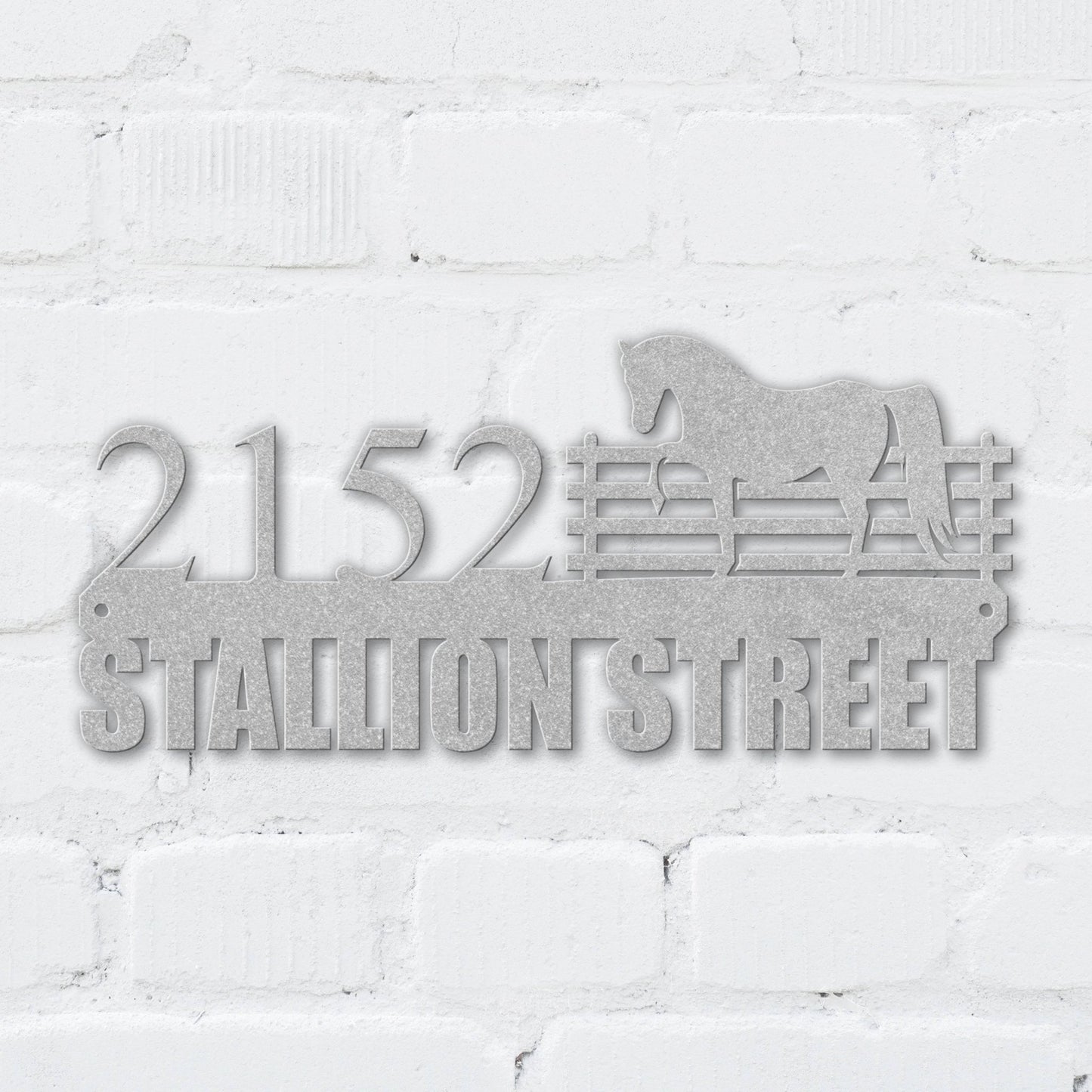 Stallion Street Address Sign - MISSIRON