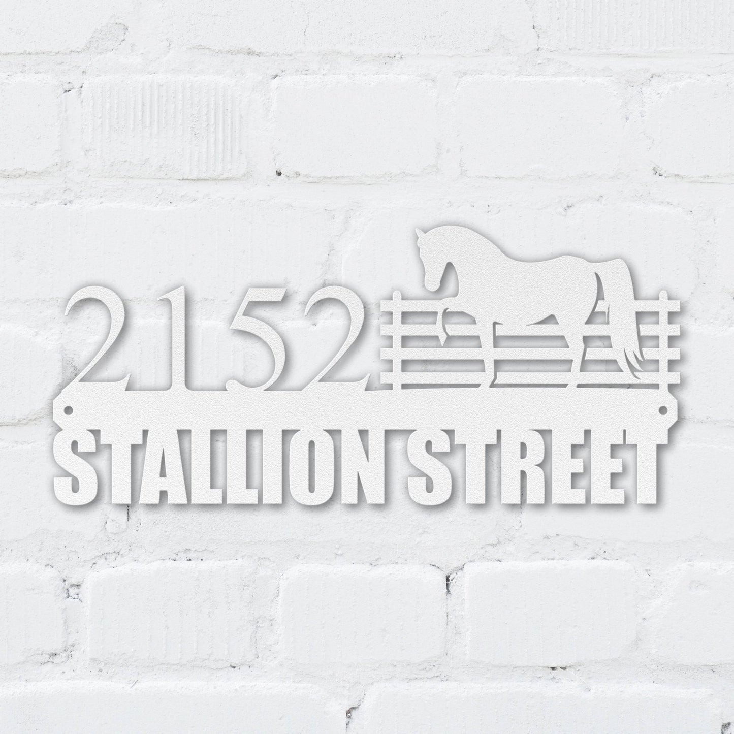 Stallion Street Address Sign - MISSIRON