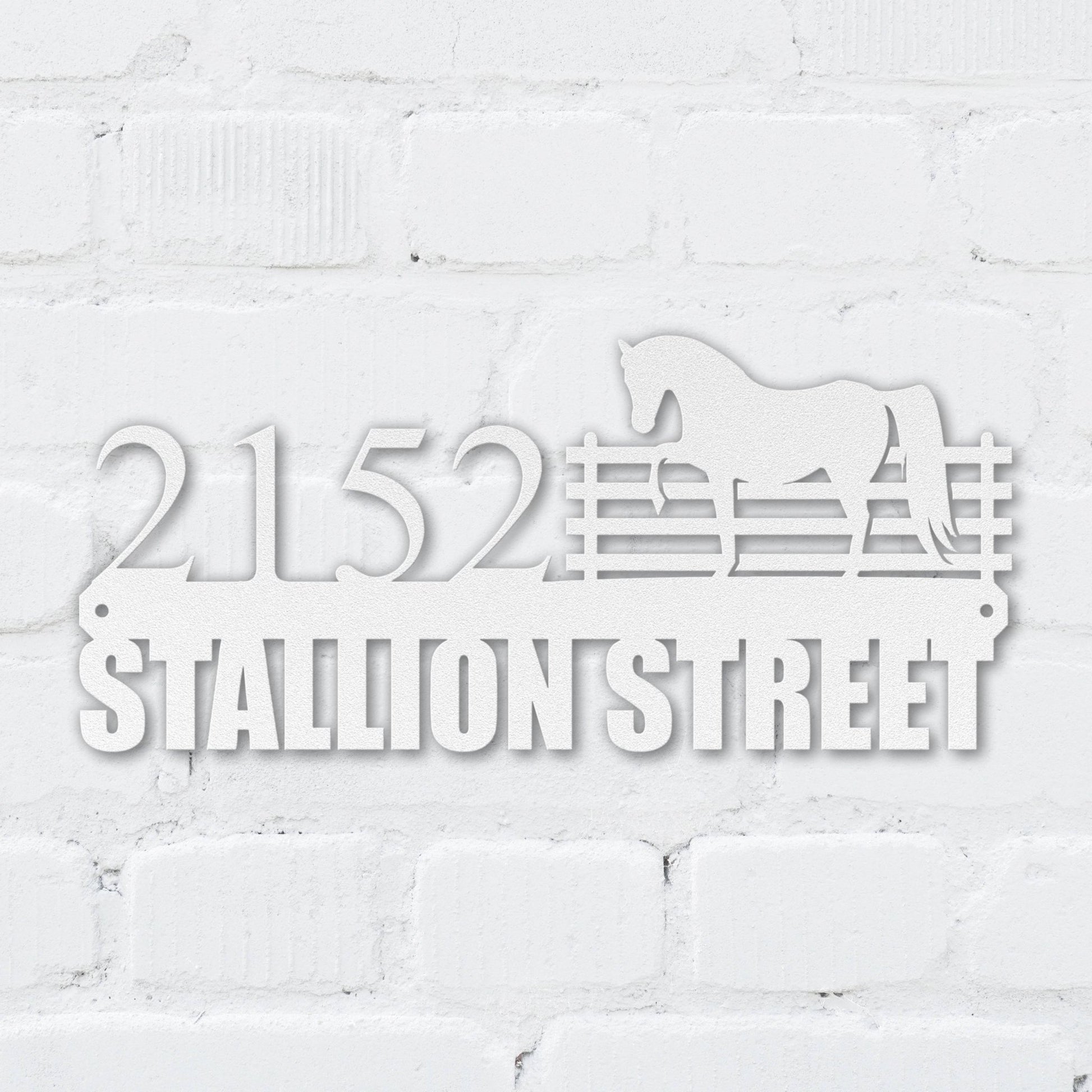 Stallion Street Address Sign - MISSIRON