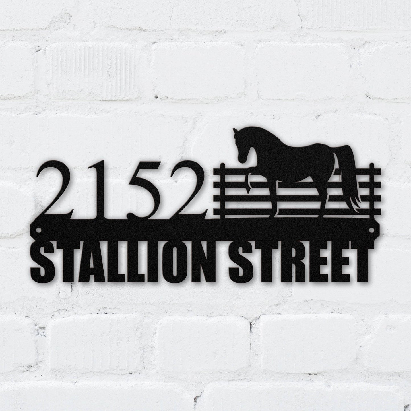 Stallion Street Address Sign - MISSIRON